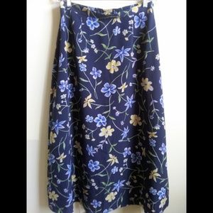 Requirments long floral skirt
